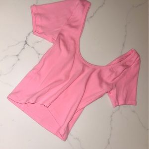 PAC SUN RIBBED CROPPED SKATER TOP